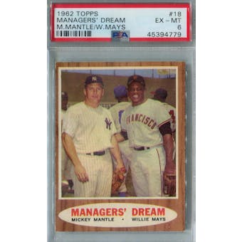 1962 Topps #18 Managers' Dream PSA 6 (EX-MT) *4779 (Reed Buy)