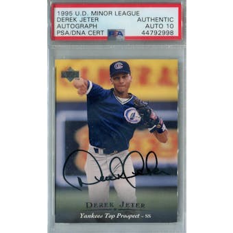 1995 Upper Deck Minor League Derek Jeter Autograph PSA AUTH Auto 10 *2998 (Reed Buy)