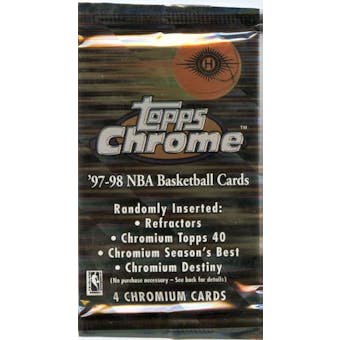 1997/98 Topps Chrome Basketball Hobby Pack