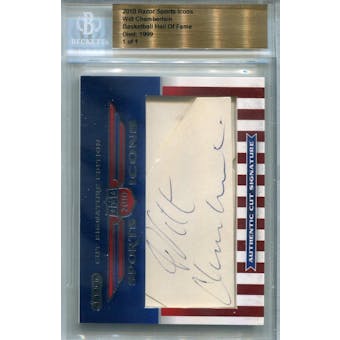 2010 Razor Sports Icons Wilt Chamberlain Autograph 1/1 (Reed Buy)