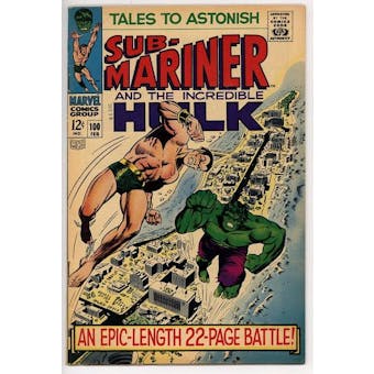 Tales To Astonsih #100 FN+ Hulk VS. Submariner