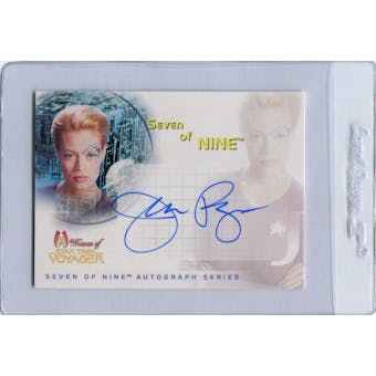 Jeri Ryan 2001 Rittenhouse Women of Star Trek Voyager #SA1 Seven of Nine Autograph (Reed Buy)