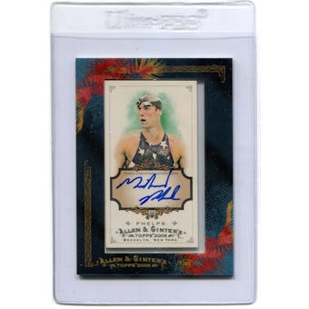 2009 Topps Allen & Ginter #AGAMP2 Michael Phelps Swimming Autograph (Reed Buy)