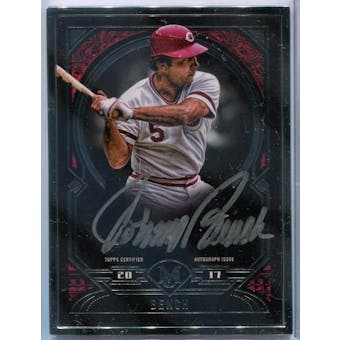2017 Topps Museum Collection Framed Autographs #MFAJB Johnny Bench #/15 (Reed Buy)