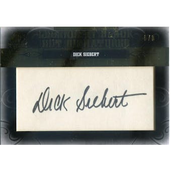2011 SP Legendary Cuts Legendary Black Signatures #PHKCDS Dick Siebert Autograph #/8 (Reed Buy)