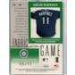 2001 Leaf Certified Materials Fabric of the Game #80JN Edgar Martinez #/11 (Reed Buy)