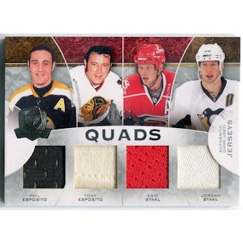 2008/09 The Cup Quads #CJ4EESS Tony/Phil Esposito Jordan/Eric Staal #/10 (Reed Buy)