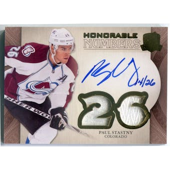 2011/12 The Cup Honorable Numbers #HNPA Paul Statsny Autograph #/26 (Reed Buy)