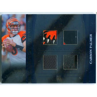 2006 Absolute Memorabilia Tools of the Trade Material Quad Blue #26 Carson Palmer #/10 (Reed Buy)