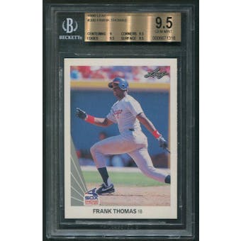 1990 Leaf Baseball #300 Frank Thomas Rookie BGS 9.5 (GEM MINT)