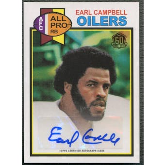 2015 Topps 60th Anniversary #T60AEC Earl Campbell Rookie Reprint Auto