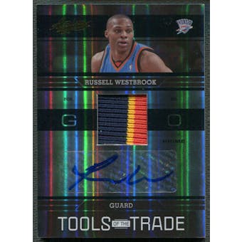 2009/10 Absolute Memorabilia #20 Russell Westbrook Tools of the Trade Patch Auto #08/10