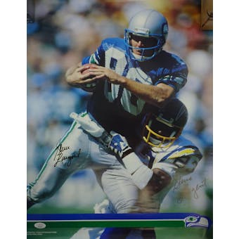 Steve Largent Autographed Seattle Seahawks Poster #HH11506 (Reed Buy)