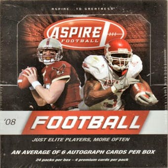 2008 Sage Aspire Football Hobby Box