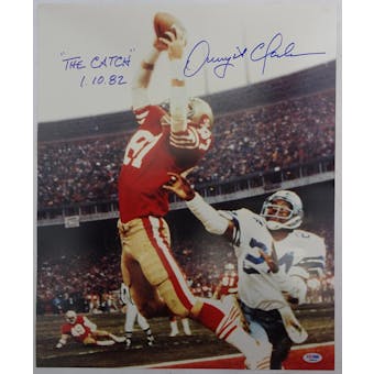 Dwight Clark Niners Autographed 16x20 Photo (The Catch 1.10.82) PSA/DNA D96019 (Reed Buy)