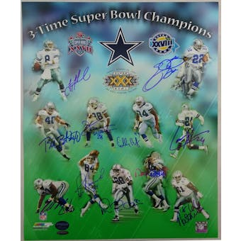 Dallas Cowboys Super Bowl Champions Autographed 16x20 Photo TriStar 7780436 (Reed Buy)