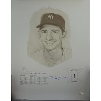 Billy Martin Yankees Autographed Lithograph #/1,000 PSA/DNA D57432 (Reed Buy)