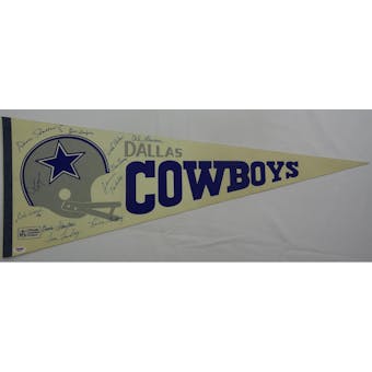 Dallas Cowboys Autographed Football Pennant PSA/DNA D57476 (Reed Buy)