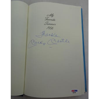 Mickey Mantle Autographed Book My Favorite Summer 1956 PSA/DNA D57452 (Reed Buy)