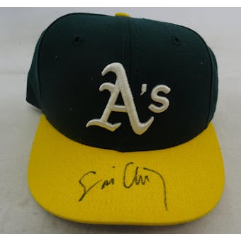 Eric Chavez Autographed Oakland A's Baseball Hat Fleer 1699414 (Reed Buy)