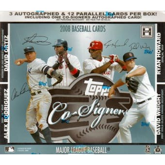 2008 Topps Co-Signers Baseball Hobby Box