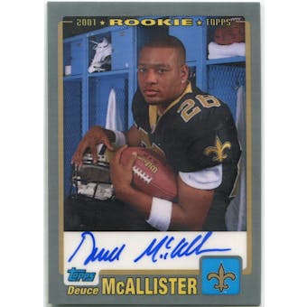 2001 Topps Rookie Premier Autographs #RPDMC Deuce McAllister (Reed Buy)