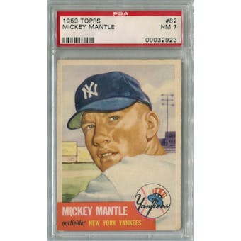1953 Topps #82 Mickey Mantle PSA 7 *2923 (Reed Buy)