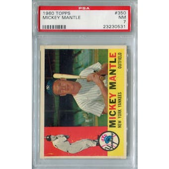 1960 Topps #350 Mickey Mantle PSA 7 *0531 (Reed Buy)