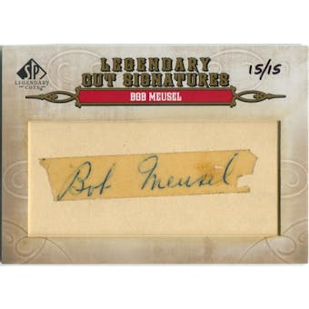2011 SP Legendary Cuts Legendary Signatures #17 Bob Meusel Autograph #/15 (Reed Buy)