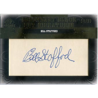 2011 SP Legendary Cuts Legendary Black Signatures #NYBS Bill Stafford #/16 (Reed Buy)