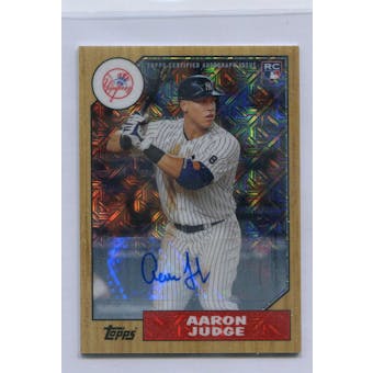 2017 Topps '87 Topps Silver Pack Chrome Autographs #87AAJ Aaron Judge #/199 (Reed Buy)