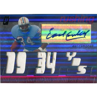 2006 Topps Paradigm Career Highs Triple Jersey Autographs #REC Earl Campbell #/99 (Reed Buy)