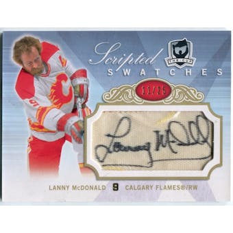 2007/08 The Cup Scripted Swatches #SSLM Lanny McDonald Autograph #/25 (Reed Buy)
