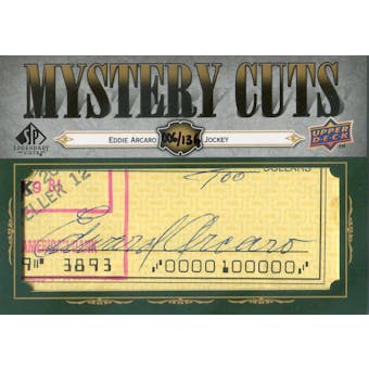 2008 SP Legendary Cuts Mystery  Cut Signatures #EA2 Eddie Arcaro Autograph #/135 (Reed Buy)