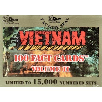 Vietnam Fact Cards Series 2 Factory Set (1991 Dart Flipcards)
