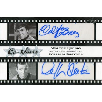 2011 Pop Century Co-Stars Dual Autographs #WKWS Walter Koenig/William Shatner (Reed Buy)