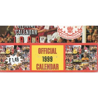 1999 Arsenal Calendar Soccer Hobby Box