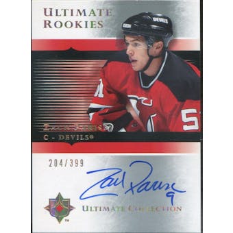 2005/06 Upper Deck Ultimate Collection #122 Zach Parise RC Autograph #/399 (Reed Buy)