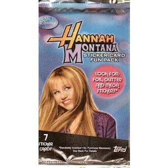 Hannah Montana Sticker Cards Pack (2008 Topps)
