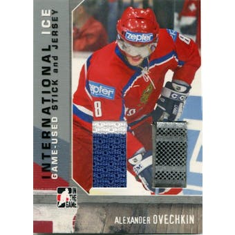 2006/07 ITG International Ice Stick and Jersey #SJ07 Alexander Ovechkin (Reed Buy)