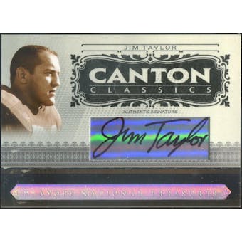 2006 Playoff National Treasures Canton Classics Signature #JT Jim Taylor Autograph #/50 (Reed Buy)