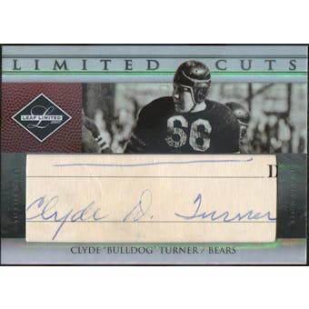 2007 Leaf Limited Cuts Autographs #8 Bulldog Turner (Reed Buy)
