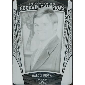 2015 Upper Deck Goodwin Champions Printing Plates Black #100 Marcel Dionne 1/1 (Reed Buy)