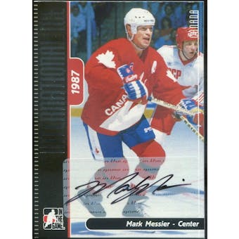 2006/07 In The Game International Ice Autographs #AMM3 Mark Messier (Reed Buy)
