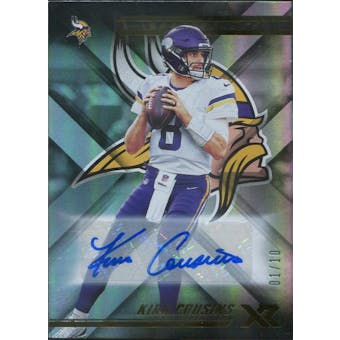 2018 Panini XR Autographs #70 Kirk Cousins #/10 (Reed Buy)
