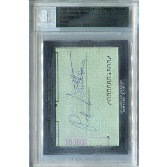 2008 Razor Cut Signature Edition Red Buttons Autograph 1/1 (Reed Buy)