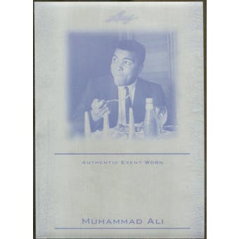 2011 Leaf Muhammad Ali Event Worn Memorabilia Printing Plates Black #EW31 Muhammad Ali 1/1 (Reed Buy)