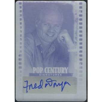 2011 Leaf Pop Century #BAFD1 Printing Plate Magenta Fred Dryer Autograph 1/1 (Reed Buy)