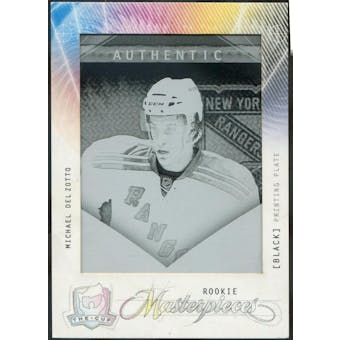 2009/10 The Cup Printing Plates SP Game Used Black #MAS134 Michael Del Zotto 1/1 (Reed Buy)