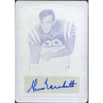 2012 Leaf Best of Football Magenta Printing Plate #BAGMI Gino Marchetti 1/1 Autograph (Reed Buy)